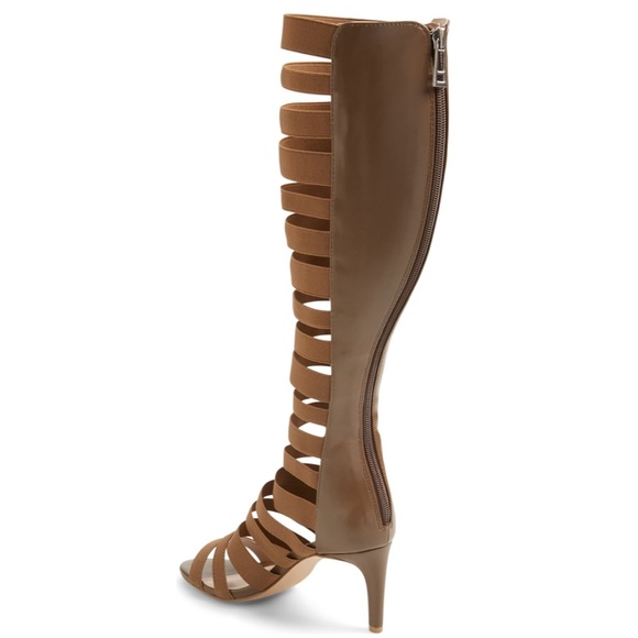 Tall Strappy Gladiator Stiletto Heel Boot Sandal - Picture 4 of 5